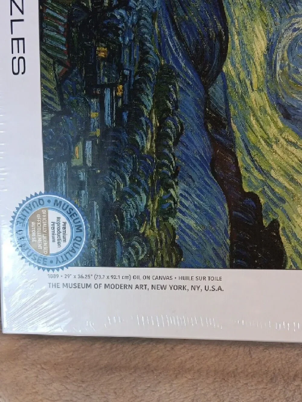 Vincent van Gogh 'Starry Night' Puzzle - Blue & Yellow